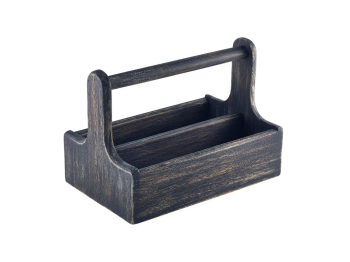 Black Wooden Table Caddy x1
