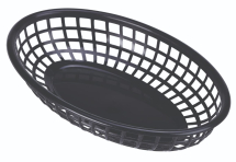 Fast Food Basket Black 23.5 x 15.4cm x6