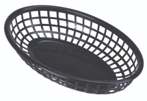 Fast Food Basket Black 23.5 x 15.4cm x6 Fast Food Basket Black 23.5 x 15.4cm x6