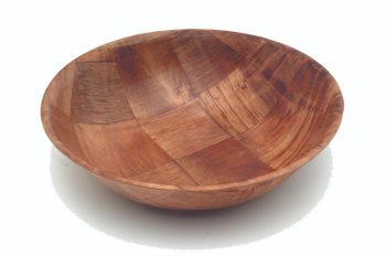 Woven Wood Bowls 8Inch Dia x1