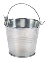 Galvanised Steel Serving Bucket 8.5cm Dia x1