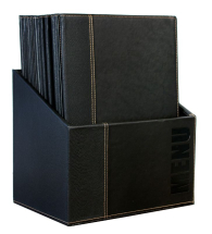 Contemporary Menu Box + 20 A4 Black Menus x1