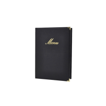 Classic A5 Menu Holder Black 4 Pages x1 Classic A5 Menu Holder Black 4 Pages x1