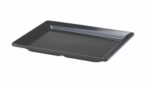 Black Melamine Platter GN 1/2 Size 32 X 26cm x1
