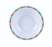 GenWare Melamine 6inch Bowl- Coloured Circles x12 GenWare Melamine 6inch Bowl- Coloured Circles x12