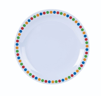 GenWare Melamine 6.25Inch Plate- Coloured Circle x12 GenWare Melamine 6.25Inch Plate- Coloured Circle x12