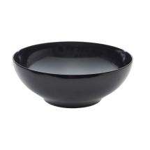 Black Melamine Round Buffet Bowl 35.5cm x1