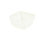 White Melamine Curved Square Bowl 15cm x1