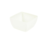 White Melamine Curved Square Bowl 15cm x1
