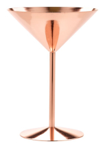 Copper Martini Glass 24cl/8.5oz x1