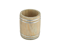 Miniature Wooden Barrel 11.5Dia x 13.5cm x1