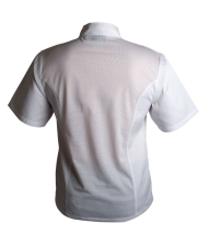 Coolback Press Stud Jacket (Short Sleeve) White S x1