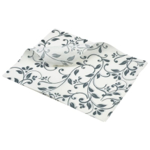Greaseproof Paper Grey Floral Print 25 x 20cm x1
