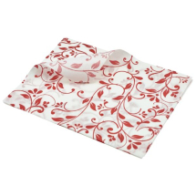 Greaseproof Paper Red Floral Print 25 x 20cm x1