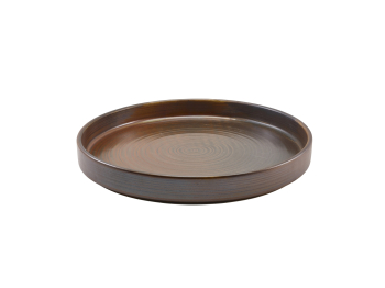 Terra Porcelain Rustic Copper Presentation Plate 26cm x6