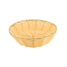 Round Polywicker Basket 7inchDia X 2inch Deep x1