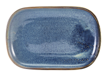 Terra Porcelain Aqua Blue Rectangular Plate 24 x 16.5cm x12