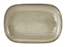 Terra Porcelain Smoke Grey Rectangular Plate 24 x 16.5cm x12