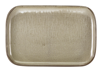 Terra Porcelain Smoke Grey Rectangular Plate 34.5 x 23.5cm x6