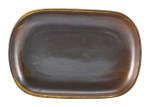 Terra Porcelain Rustic Copper Rectangular Plate 24 x 16.5cm x12