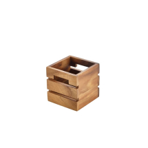 Acacia Wood Box/Riser 12x12x12cm x1