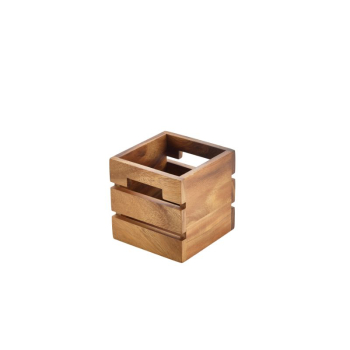 Acacia Wood Box/Riser 12x12x12cm x1