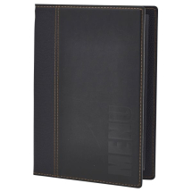 Contemporary A5 Menu Holder Black 4 Pages x1 Contemporary A5 Menu Holder Black 4 Pages x1