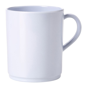 GenWare 10oz Melamine Mug White x12 GenWare 10oz Melamine Mug White x12