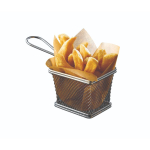 Serving Fry Basket Rectang 12.5 X 10 X 8.5cm x1