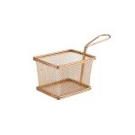 Copper Serving Fry Basket Rectang 12.5 x 10 x 8.5cm x1 Copper Serving Fry Basket Rectang 12.5 x 10 x 8.5cm x1