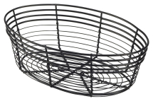 Wire Basket, Oval 25.5 x 16 x 8cm x1 Wire Basket, Oval 25.5 x 16 x 8cm x1