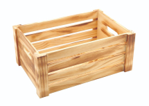 Wooden Crate Rustic Finish 34 x 23 x 15cm x1