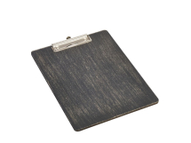 Black Wooden Menu Clipboard A4 24x32x0.6cm x1 Black Wooden Menu Clipboard A4 24x32x0.6cm x1