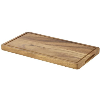 Genware Acacia Wood Serving Board GN 1/2 - Front Of House 