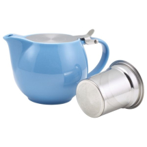 GenWare Porcelain Blue Teapot with S/S Lid & Infuser 50cl/17.6oz