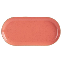 Coral Narrow Oval Plate 30cm x6
