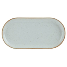 Stone Narrow Oval Plate 30cm x6