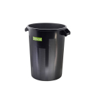 Black Dust Bin 100L x1