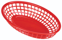 Fast Food Basket Red 23.5 x 15.4cm x6