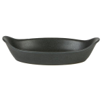Rustico Carbon Oval Eared Dish 22cm x12
