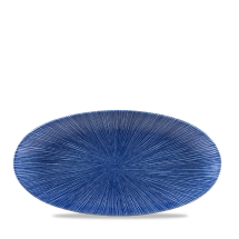 Studio Prints Agano Blue Oval Chefs Plate 11 4/5X5.75inch x12
