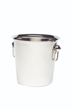 S/St.Wine Bucket With Ring Handles x1