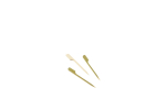 Bamboo Gun Shaped Paddle Skewers 9cm/3.5" (100pcs) x1