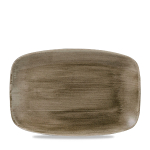 Stonecast Patina Antique Taupe Oblong Chefs Plate (No8) 12 x7 4/5" x6 Stonecast Patina Antique Taupe Oblong Chefs Plate (No8) 12 x7 4/5" x6