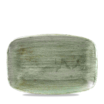 Stonecast Patina Burnished Green Oblong Chefs Platter (No9)13.5x9.25inch x6