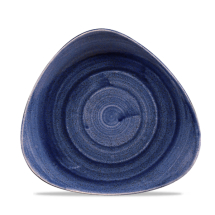Stonecast Patina Cobalt Blue Lotus Plate 9inch x12