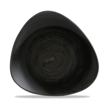 Stonecast Patina Iron Black Lotus Plate 10.5Inch x12