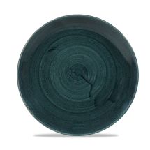 Stonecast Patina Rustic Teal Evolve Coupe Plate 8.67inch x12 Stonecast Patina Rustic Teal Evolve Coupe Plate 8.67inch x12