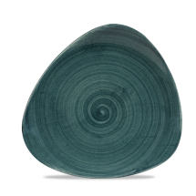 Stonecast Patina Rustic Teal Lotus Plate 9inch x12 Stonecast Patina Rustic Teal Lotus Plate 9inch x12