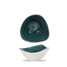 Stonecast Patina Rustic Teal Triangular Bowl 6inch x12 Stonecast Patina Rustic Teal Triangular Bowl 6inch x12